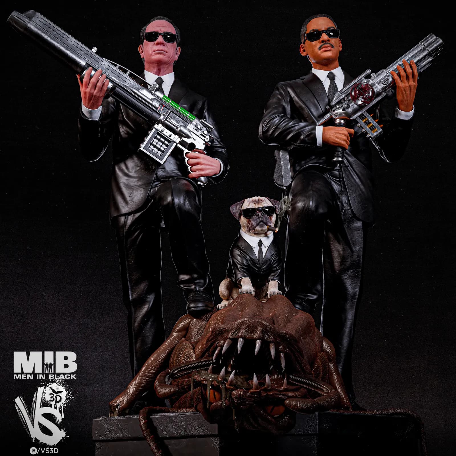 STL - Diorama Hombres de Negro