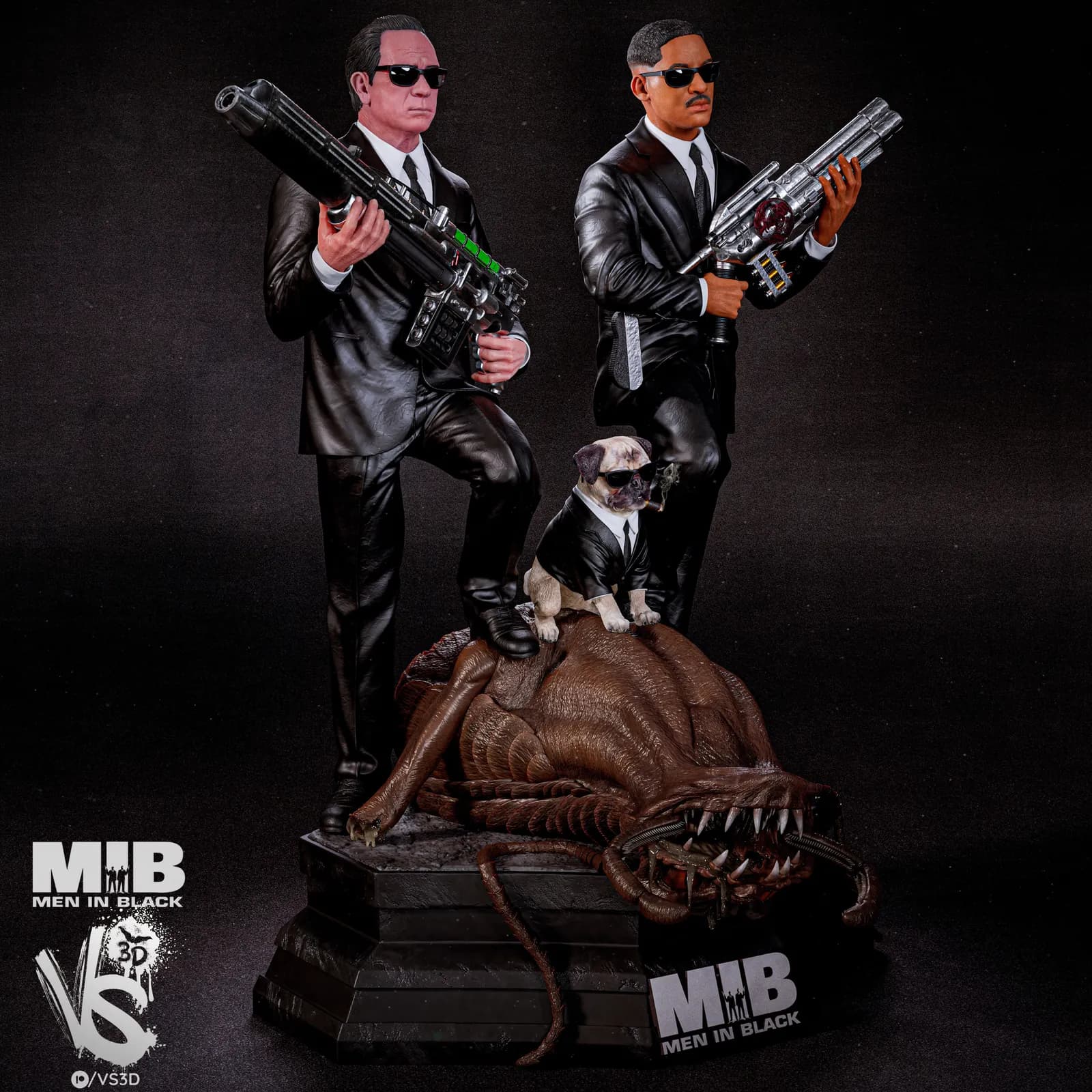 STL - Diorama Hombres de Negro