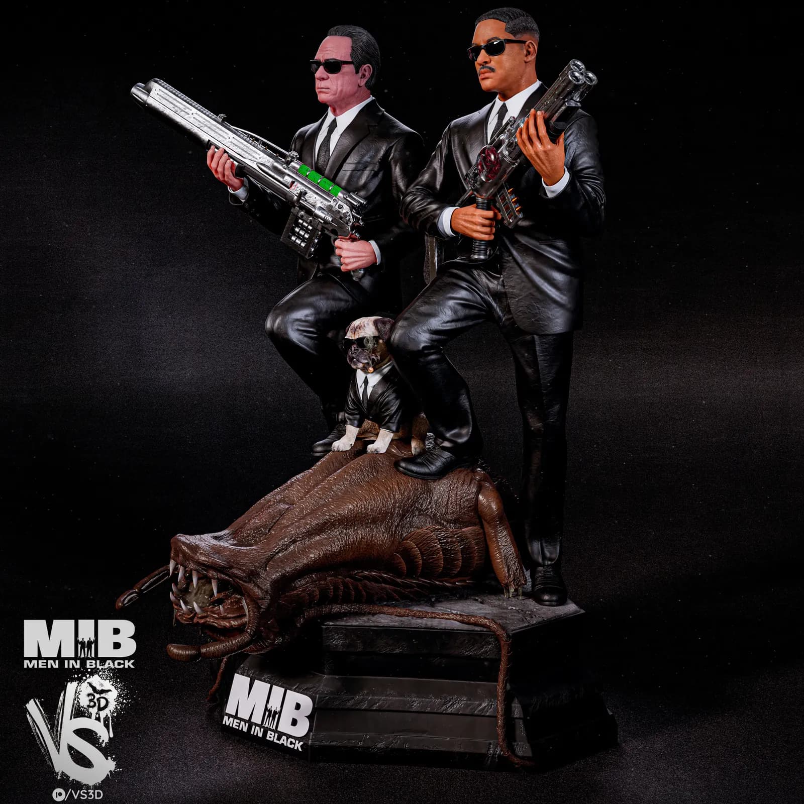 STL - Diorama Hombres de Negro