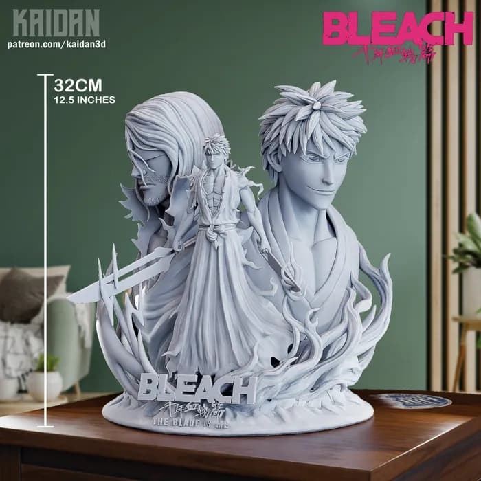 STL - Diorama Ichigo y Aizen Bleach render 5