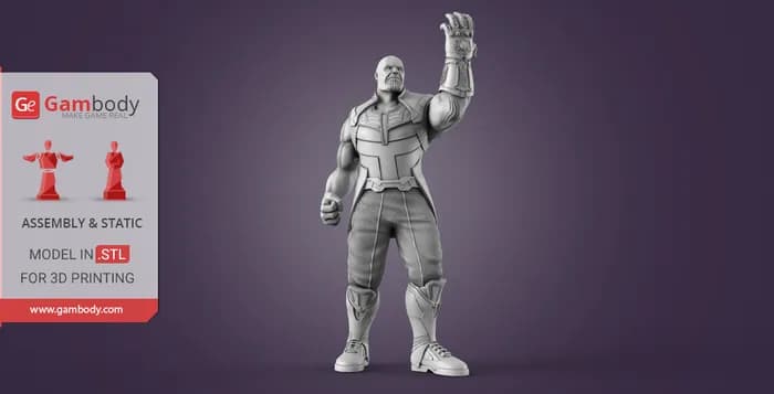 STL - Diorama Iron Man vs Thanos render 4