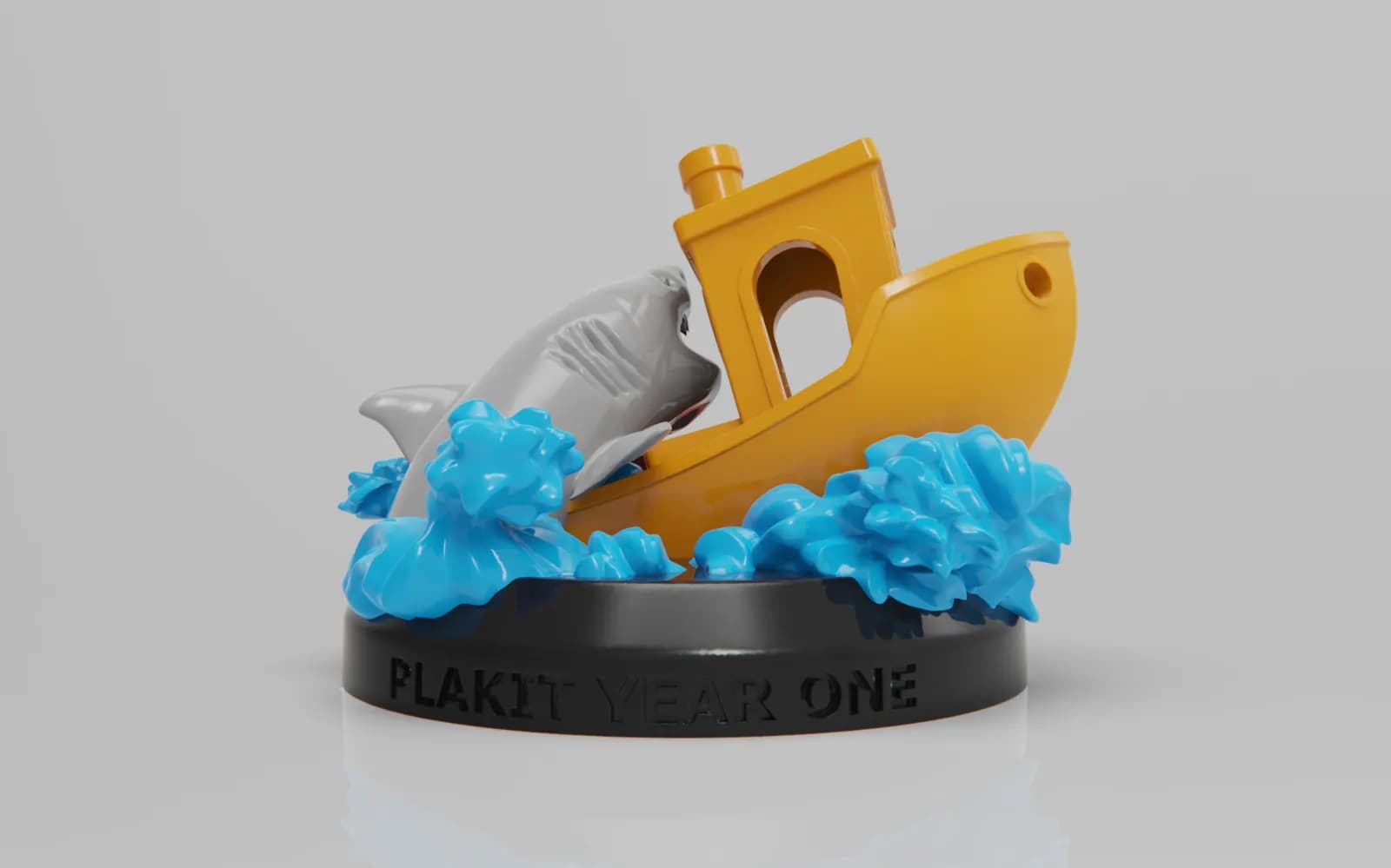 STL - Diorama Jaws Tiburon Ataque