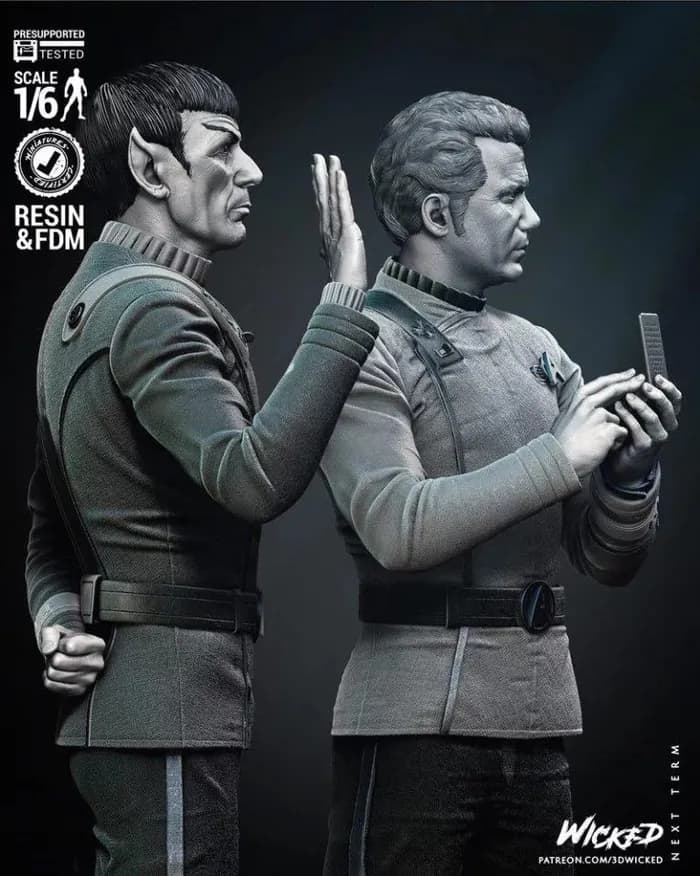 STL - Diorama Star Trek Vulcanos render 3