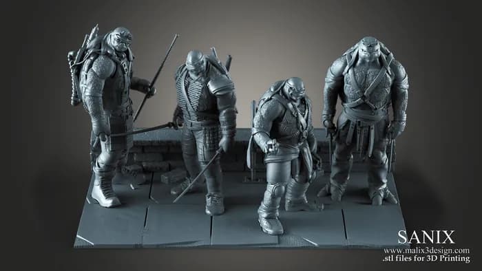 STL - Diorama Tortugas Ninja