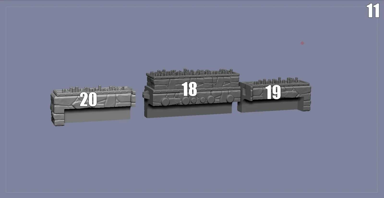 STL - Diorama Warhammer 40K render 4