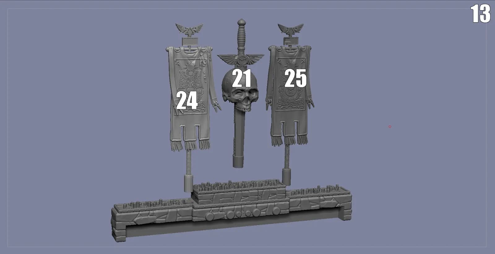 STL - Diorama Warhammer 40K