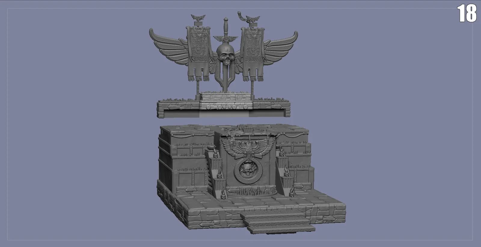 STL - Diorama Warhammer 40K