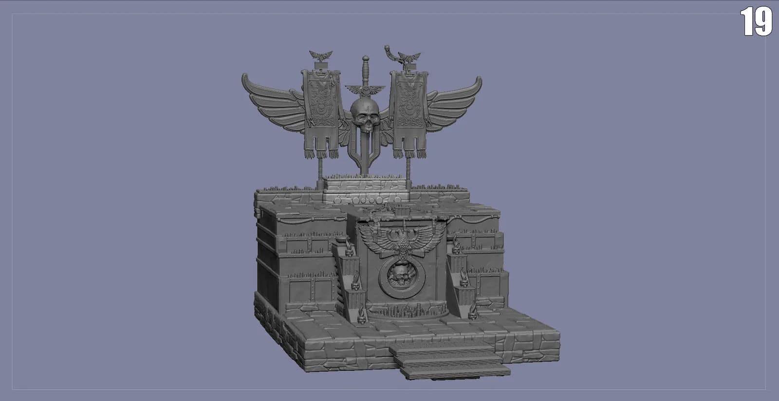 STL - Diorama Warhammer 40K