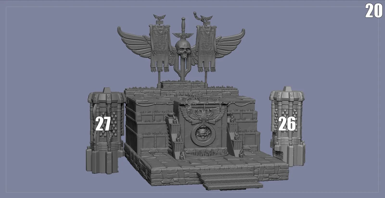 STL - Diorama Warhammer 40K
