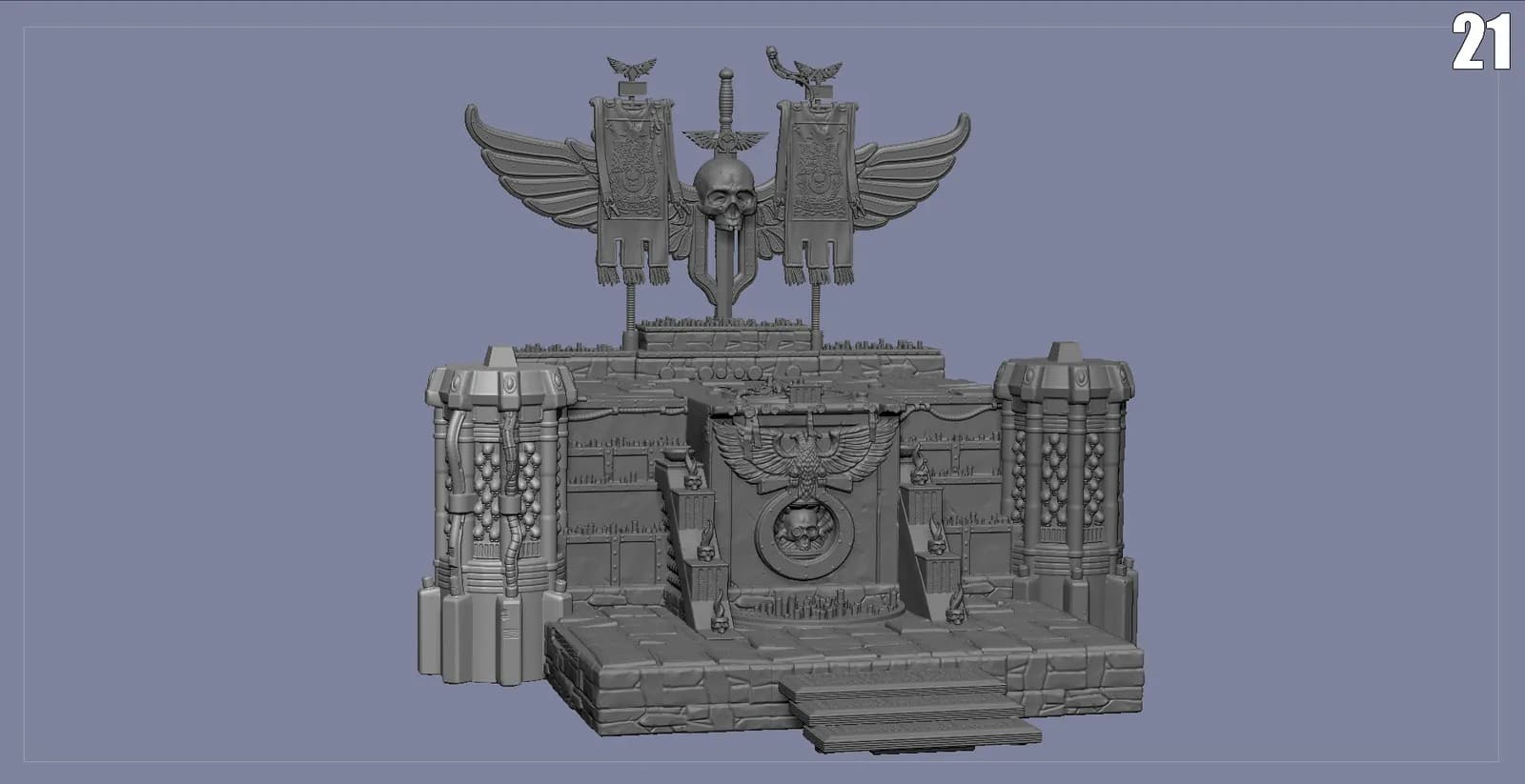 STL - Diorama Warhammer 40K