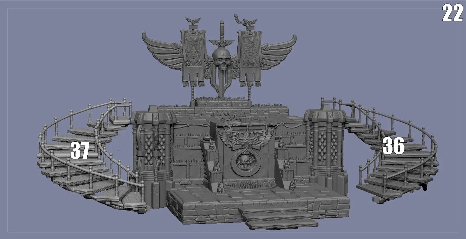 STL - Diorama Warhammer 40K