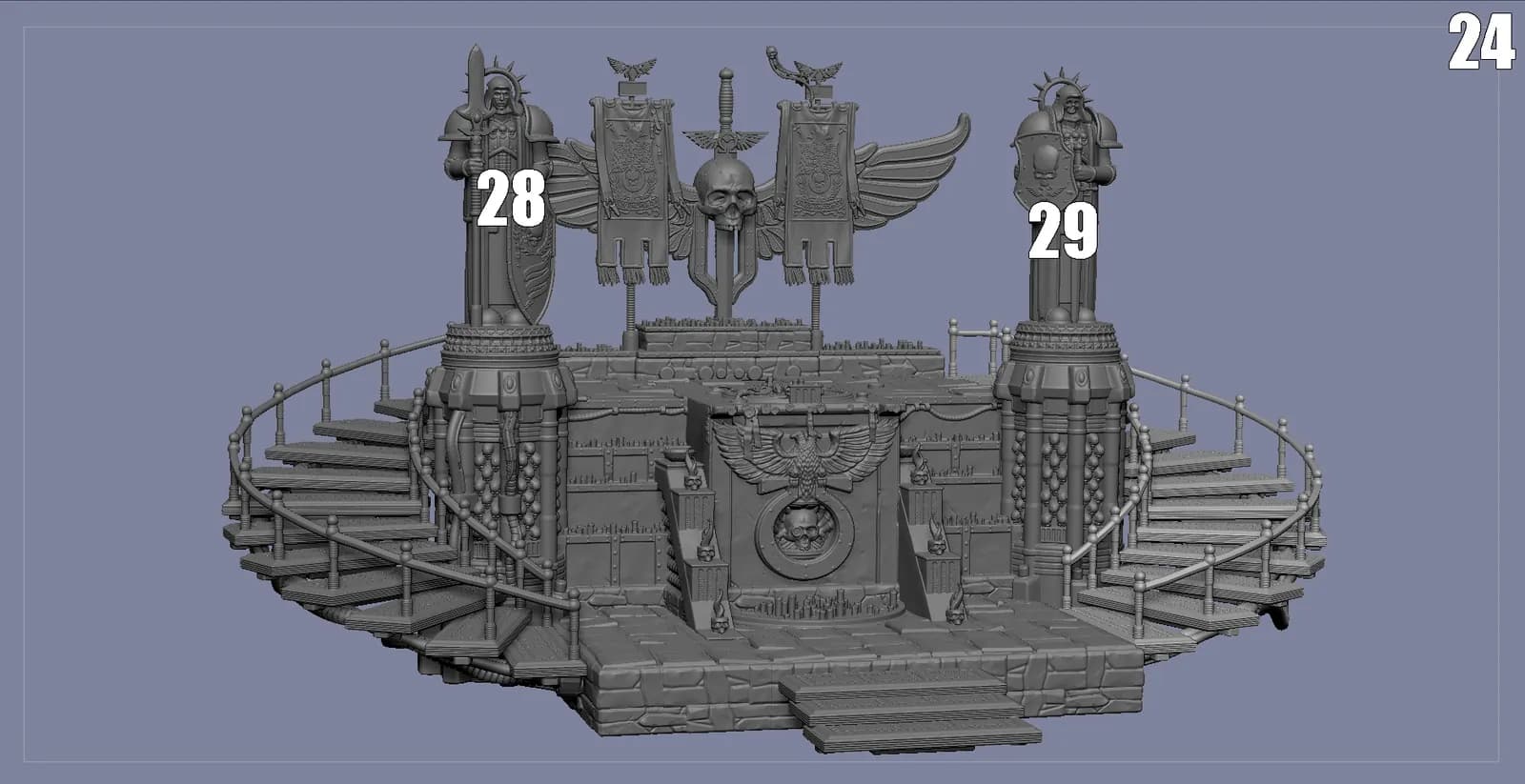 STL - Diorama Warhammer 40K