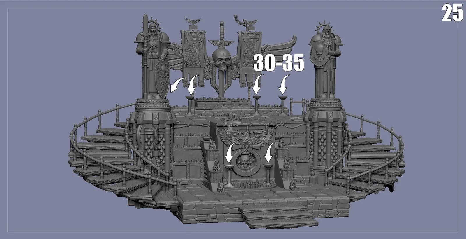 STL - Diorama Warhammer 40K