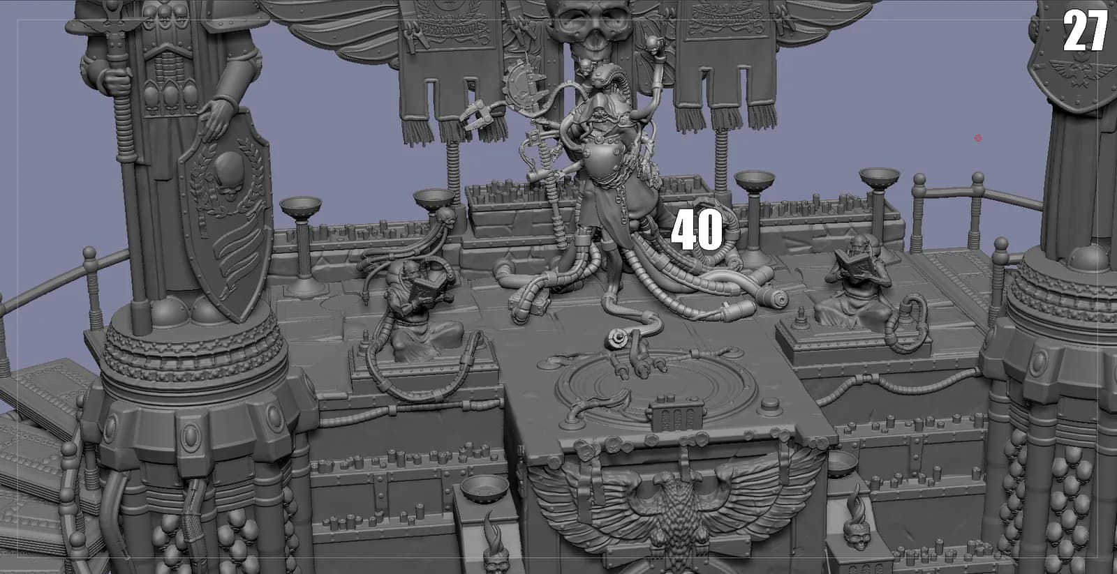 STL - Diorama Warhammer 40K