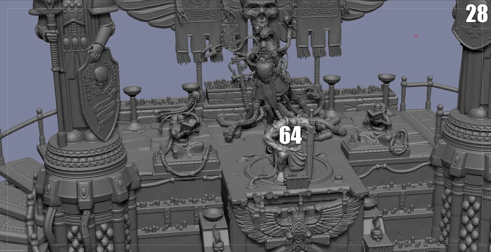 STL - Diorama Warhammer 40K