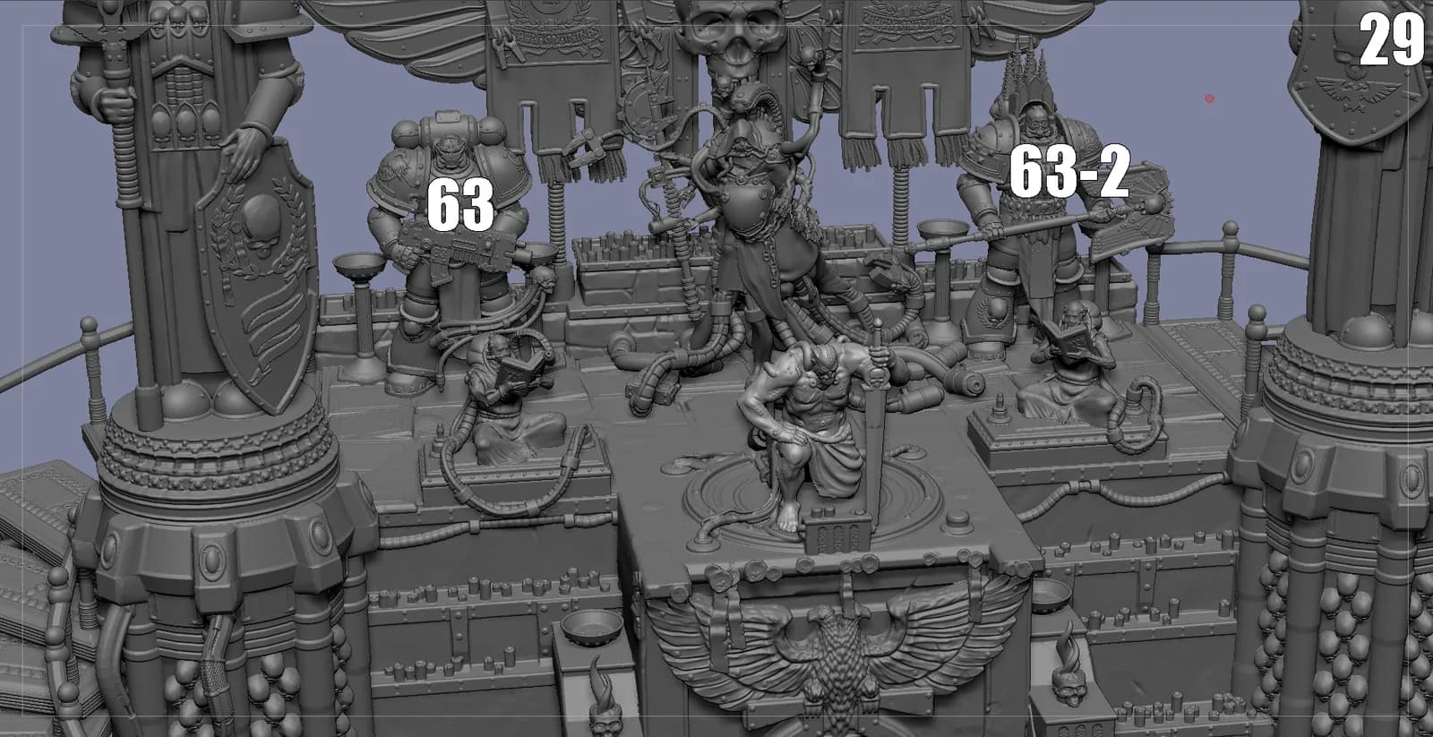 STL - Diorama Warhammer 40K