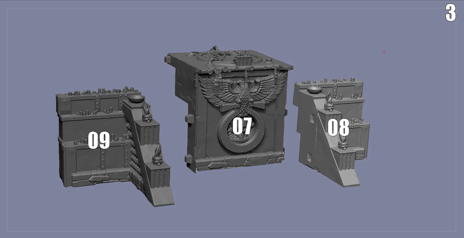 STL - Diorama Warhammer 40K