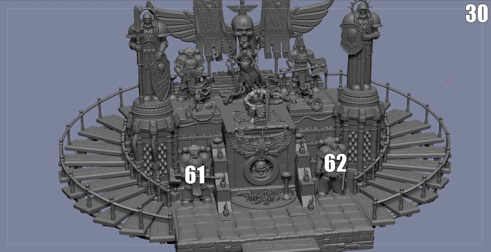 STL - Diorama Warhammer 40K