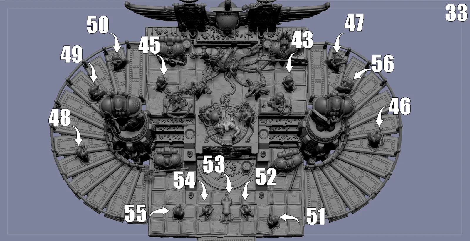 STL - Diorama Warhammer 40K