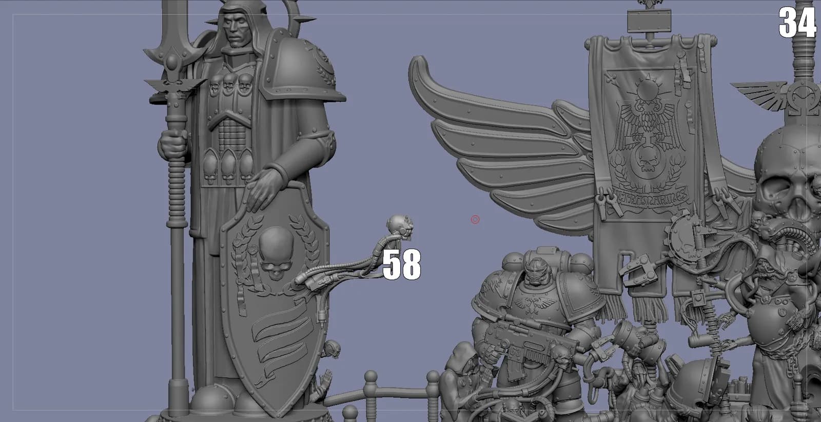 STL - Diorama Warhammer 40K