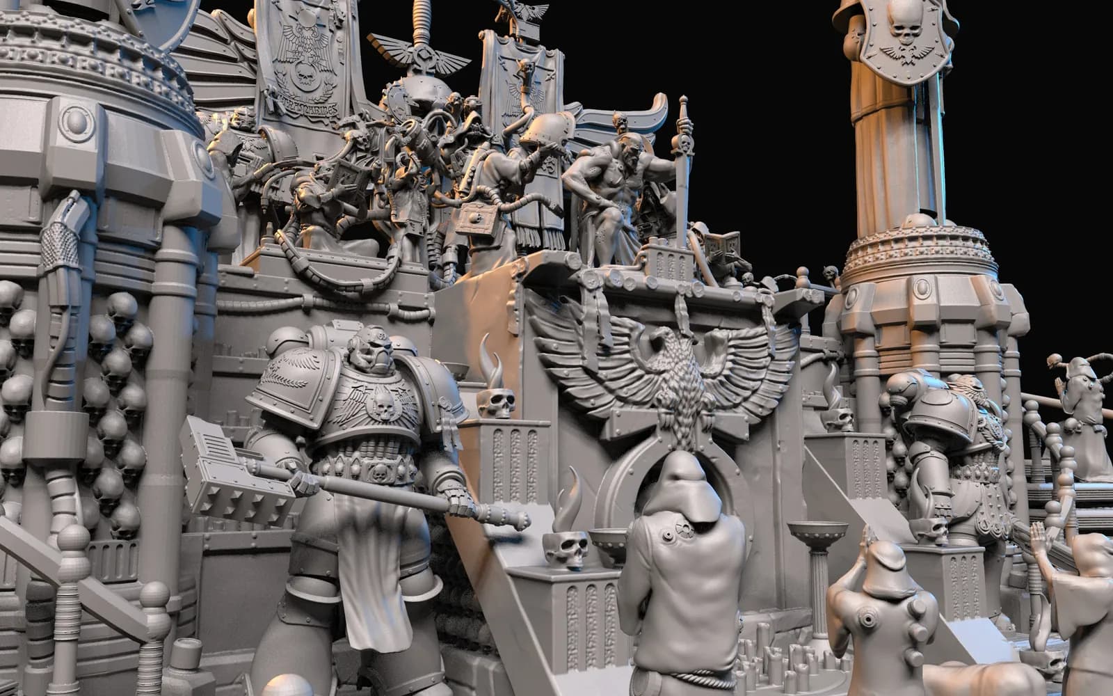 STL - Diorama Warhammer 40K