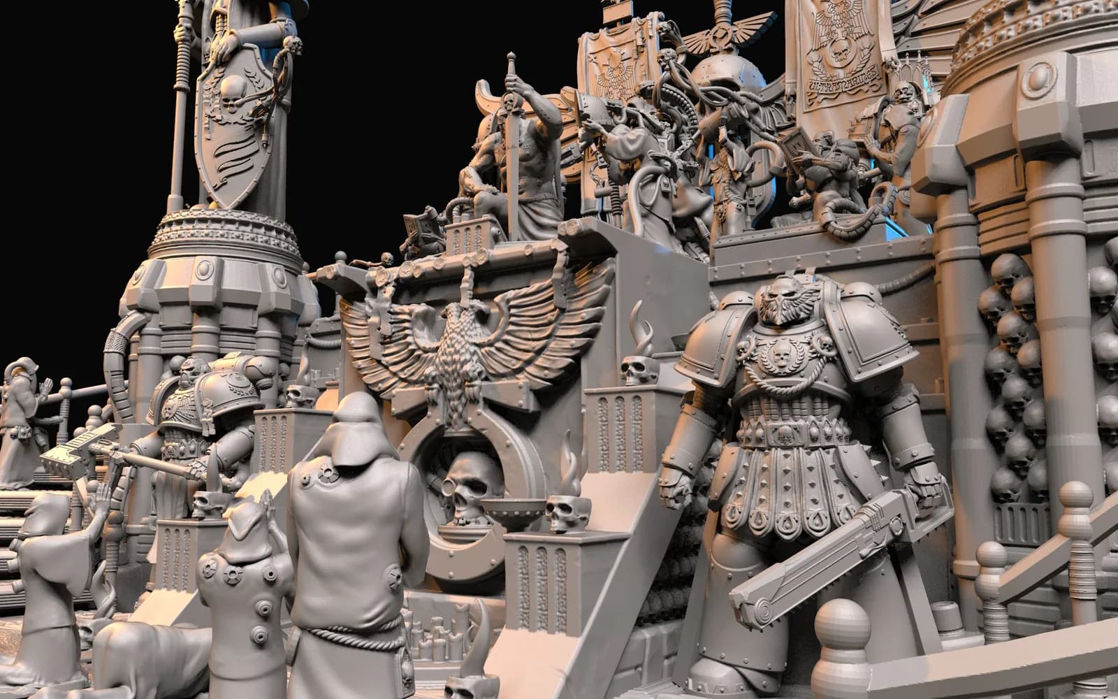 STL - Diorama Warhammer 40K