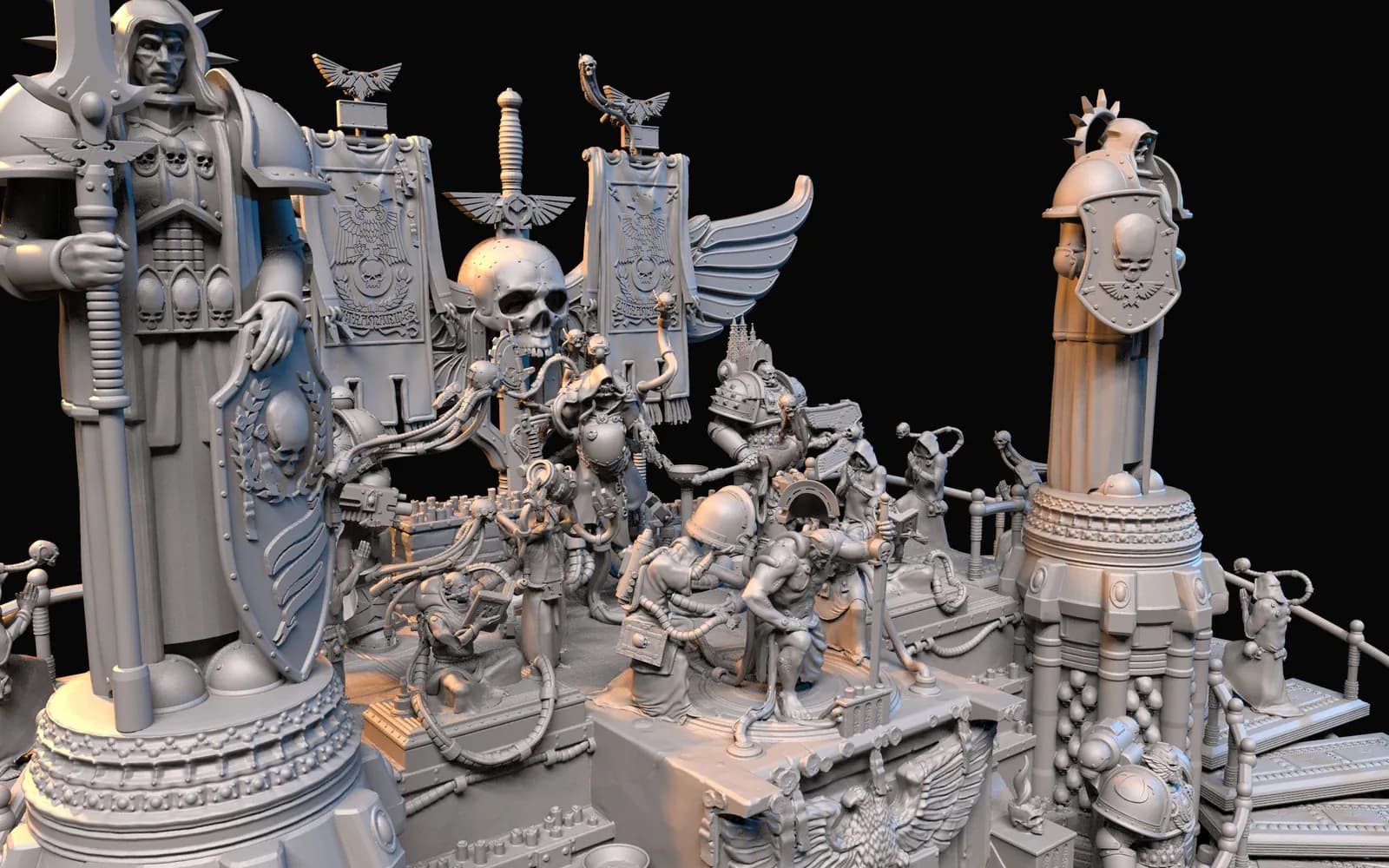 STL - Diorama Warhammer 40K