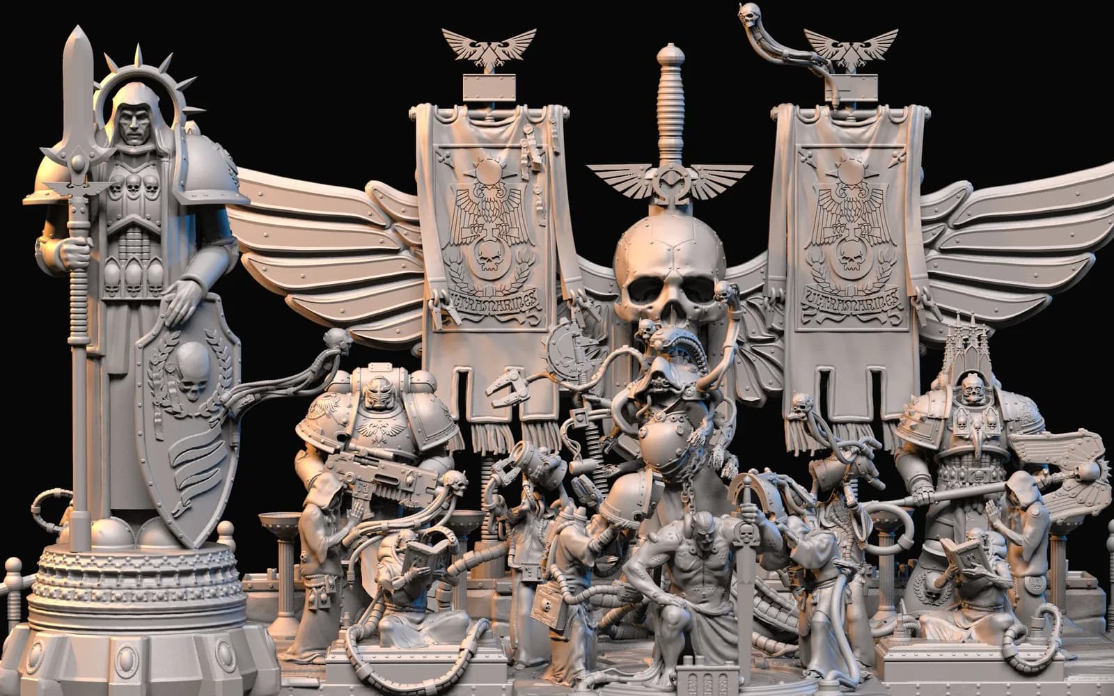 STL - Diorama Warhammer 40K