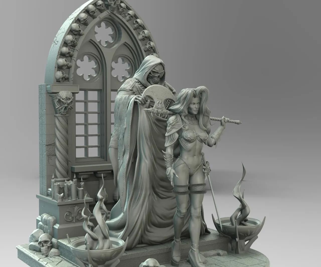STL - Diosa de la Muerte con Hacha