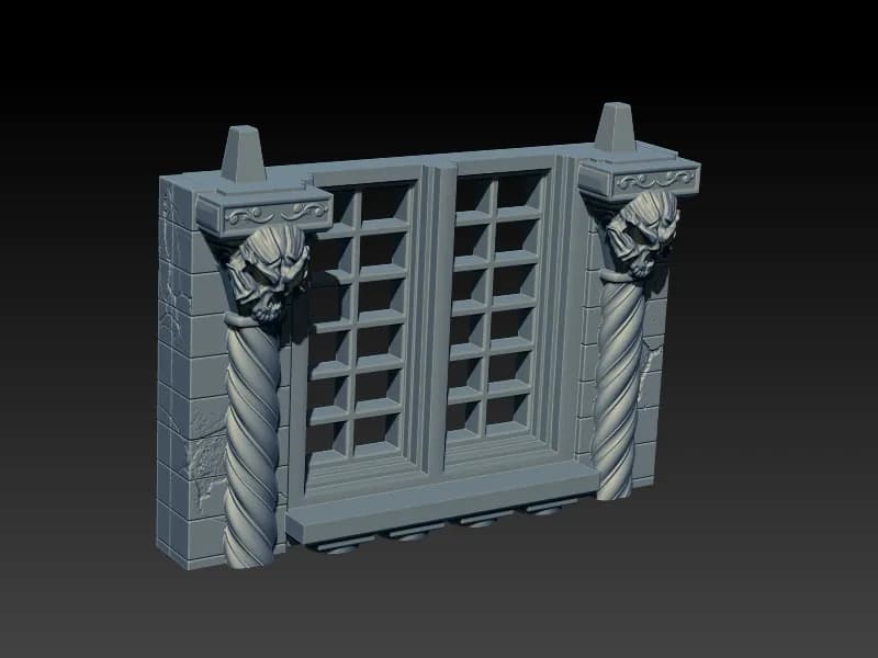 STL - Diosa de la Muerte con Hacha render 5