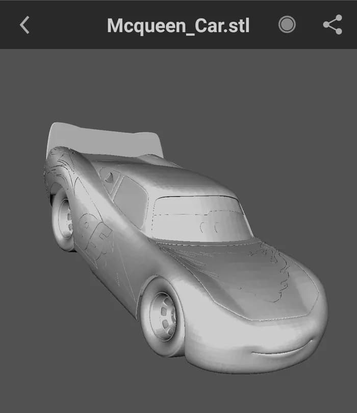 STL - disney pixar cars render 2