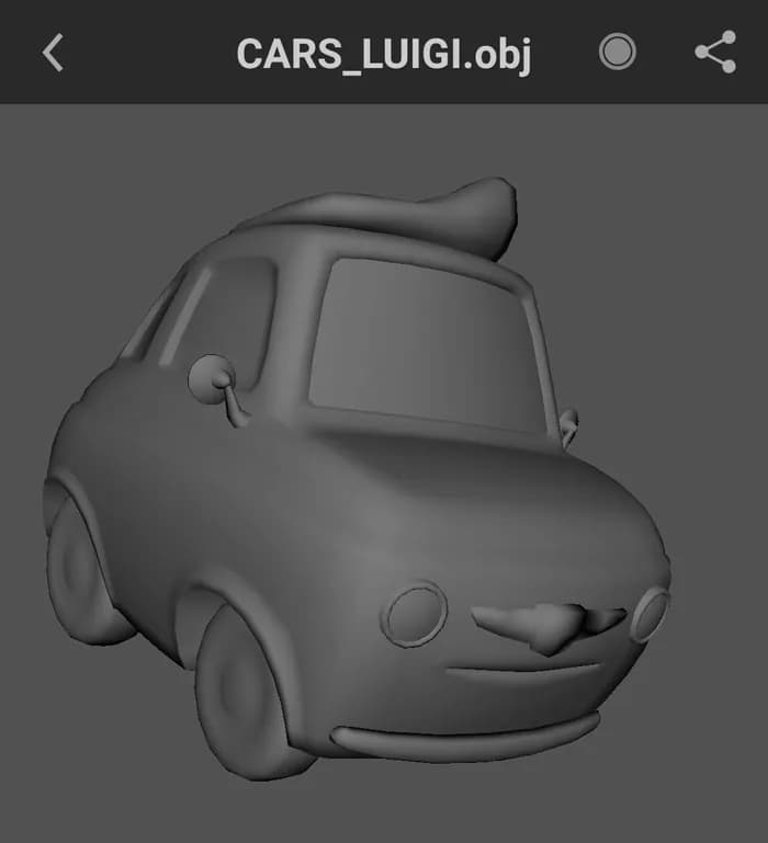 STL - disney pixar cars render 3