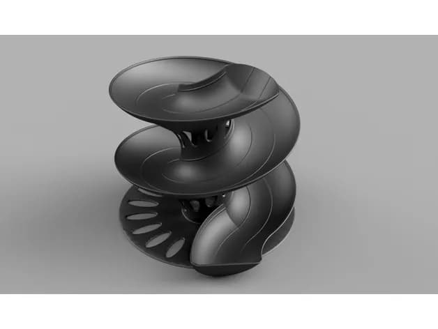 STL - Dispensador de espirales render 3