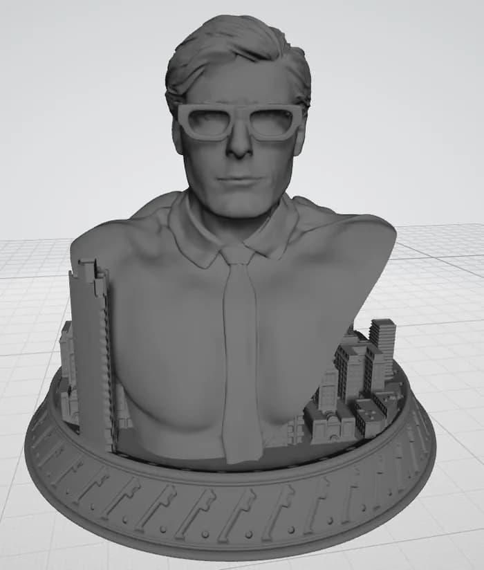 STL - Doble Busto Superman y Clark Kent
