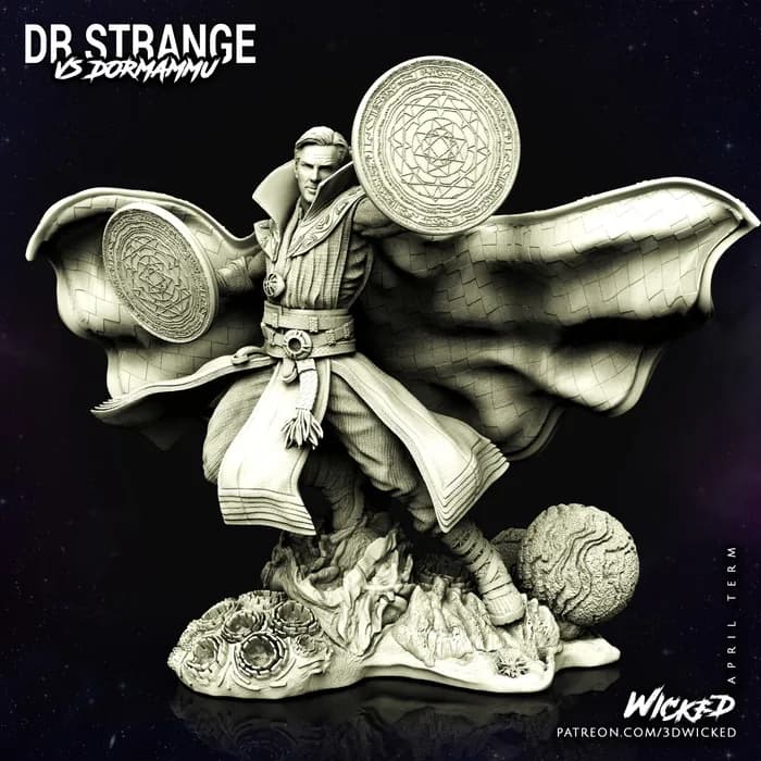 STL - Doctor Strange contra Dormammu render 2