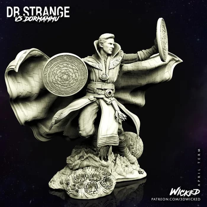 STL - Doctor Strange contra Dormammu render 3
