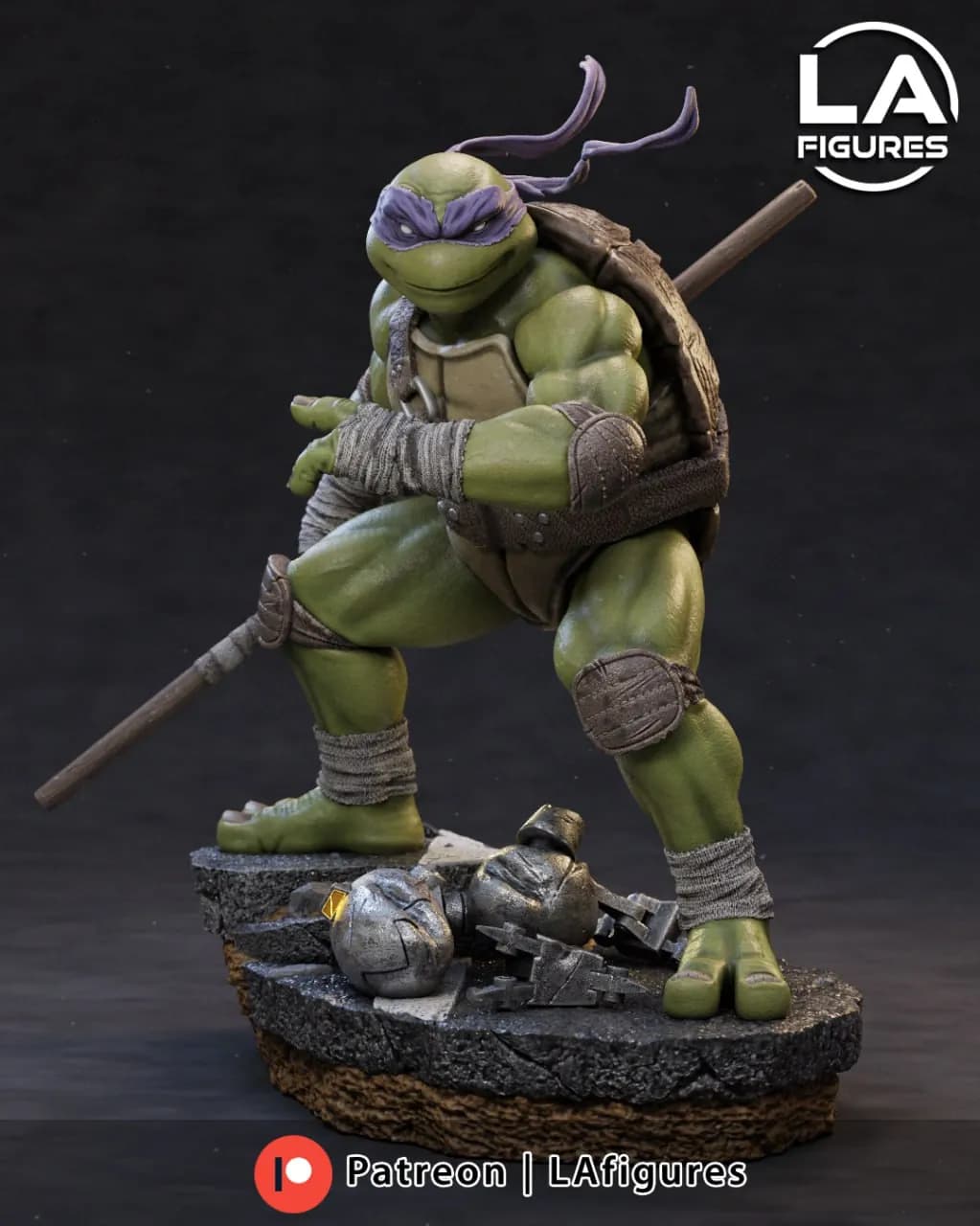 STL - Donatello Tortuga Ninja 2 render 2