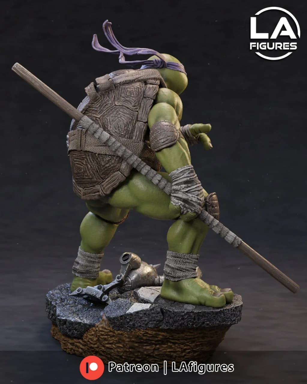 STL - Donatello Tortuga Ninja 2 render 4