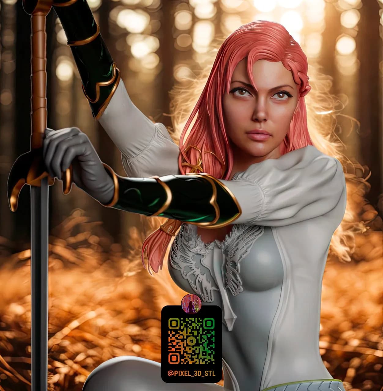 STL - Doncella con espada