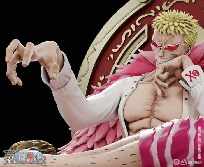 STL - donquixote doflamingo one piece render 2