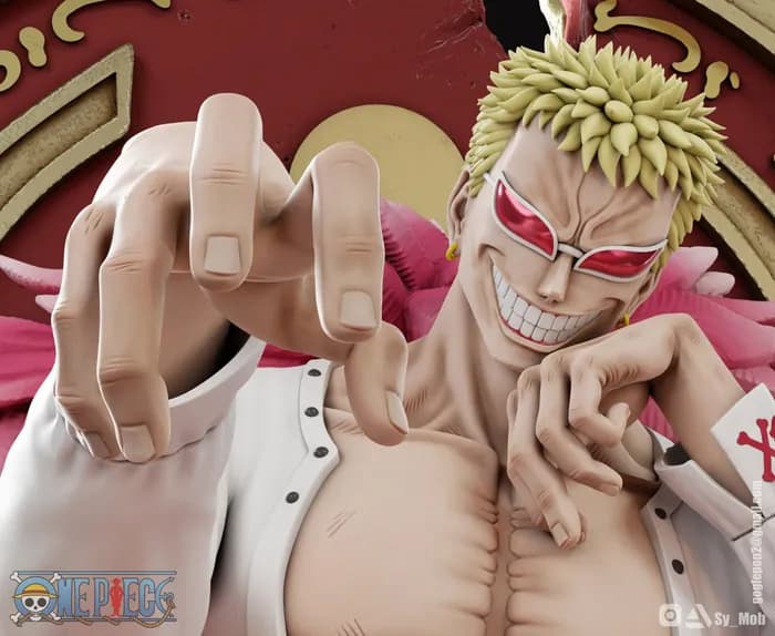 STL - donquixote doflamingo one piece render 4