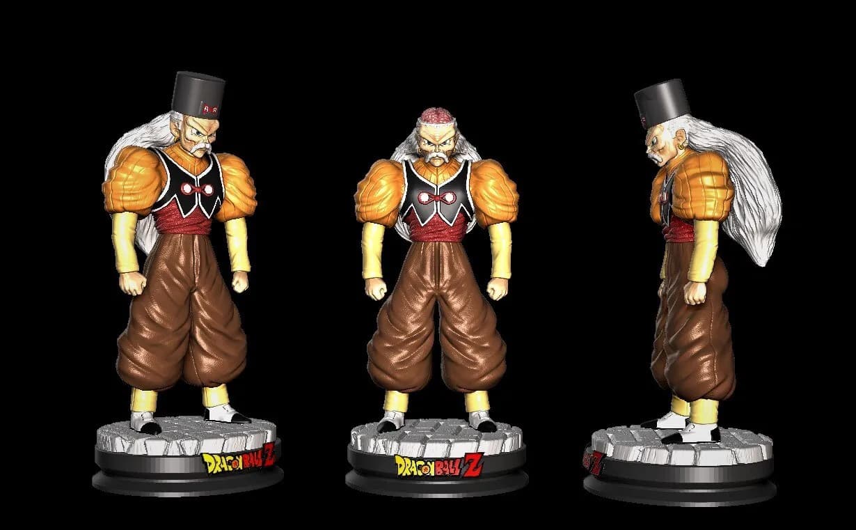 STL - Dr. Gero de Dragon Ball Z render 4
