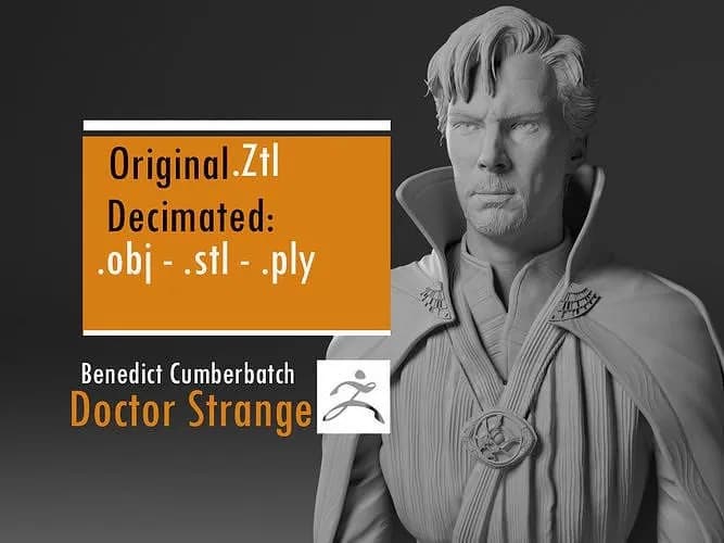 dr strange bust cgtrader