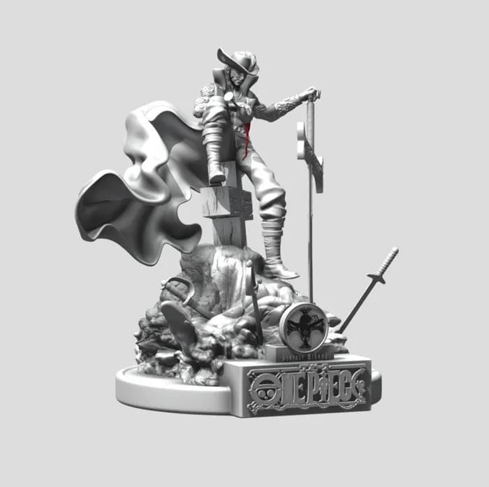 STL - dracule mihawk one piece