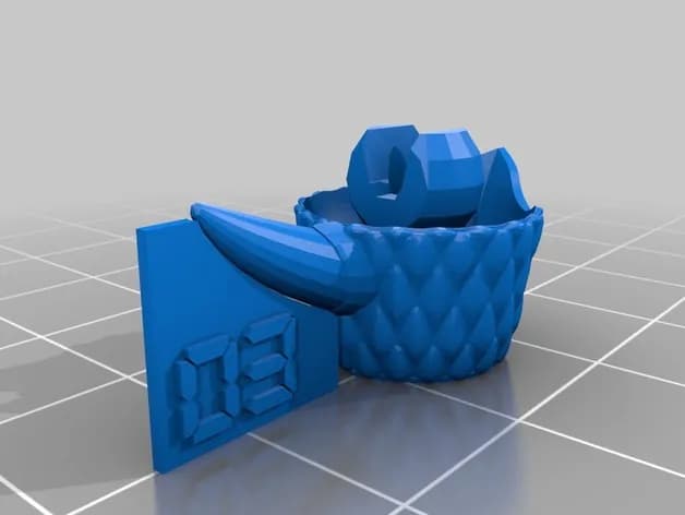 STL - Dragón Articulado render 3