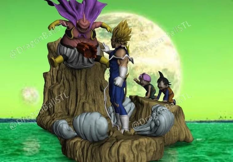 STL - Dragon Ball Z: Vegeta vs Majin Buu