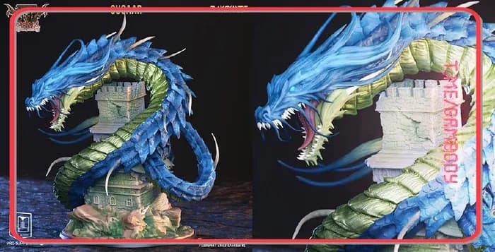 STL - Dragón De Agua Con Torre