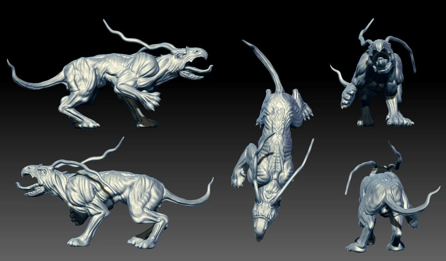 STL - Dragon Dog render 2