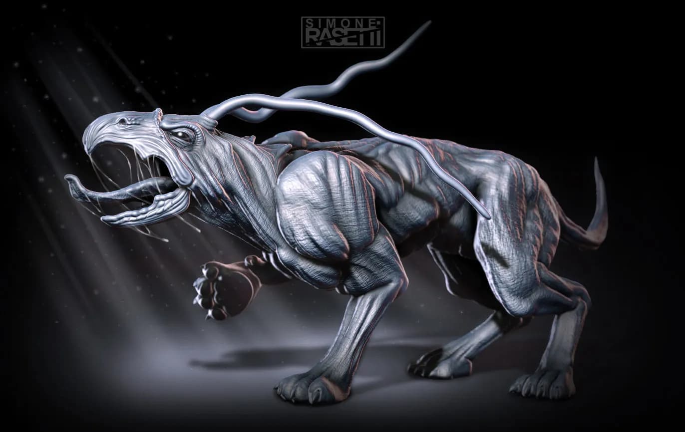 STL - Dragon Dog render 5