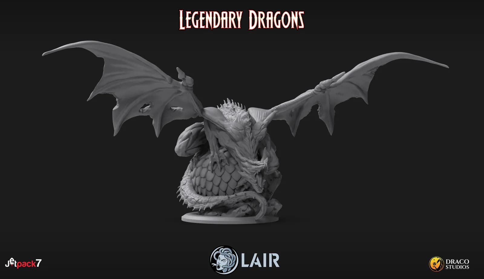 STL - Dragón Legendario render 2
